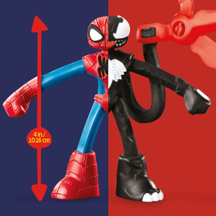 Actual product image Play-Doh Spider-Man web action