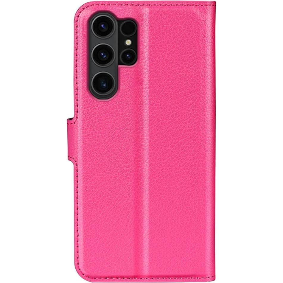 Thumbnail - Cover-Discount Leder Etui Hülle pink (Samsung Galaxy S24 Ultra), Smartphone Hülle, Pink