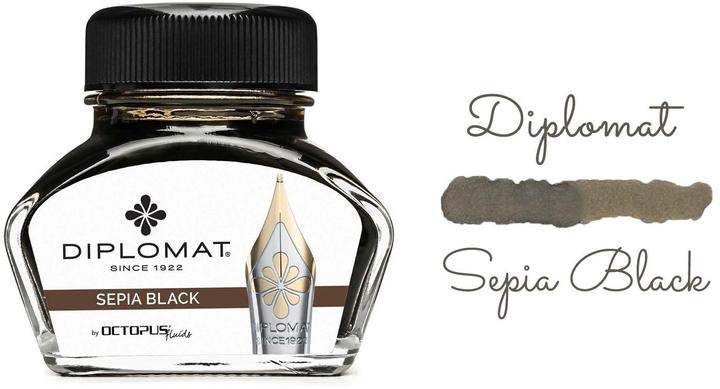 Immagine prodotto Diplomat Inchiostro in vetro nero di seppia 30ml (Nero)