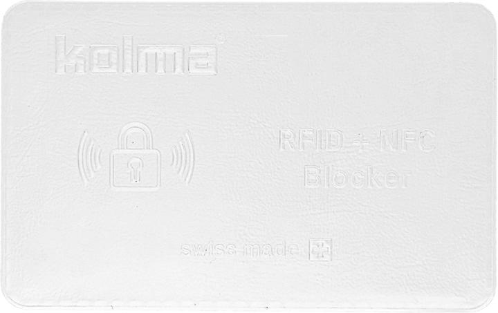 Kolma Kreditkartenhülle mit RFID Blocker Weiss, Detailfarbe
