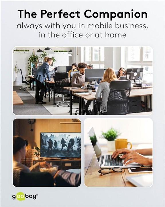 Actual product image Goobay Slim (USB-C, 4 ports)