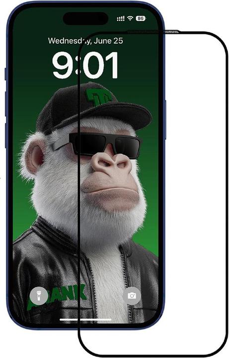 Anank - 2.5D 10X Reinforced CG Screen Protector - iPhone 17 Pro Max - Black (1 Piece, Apple iPhone 17 Pro Max)