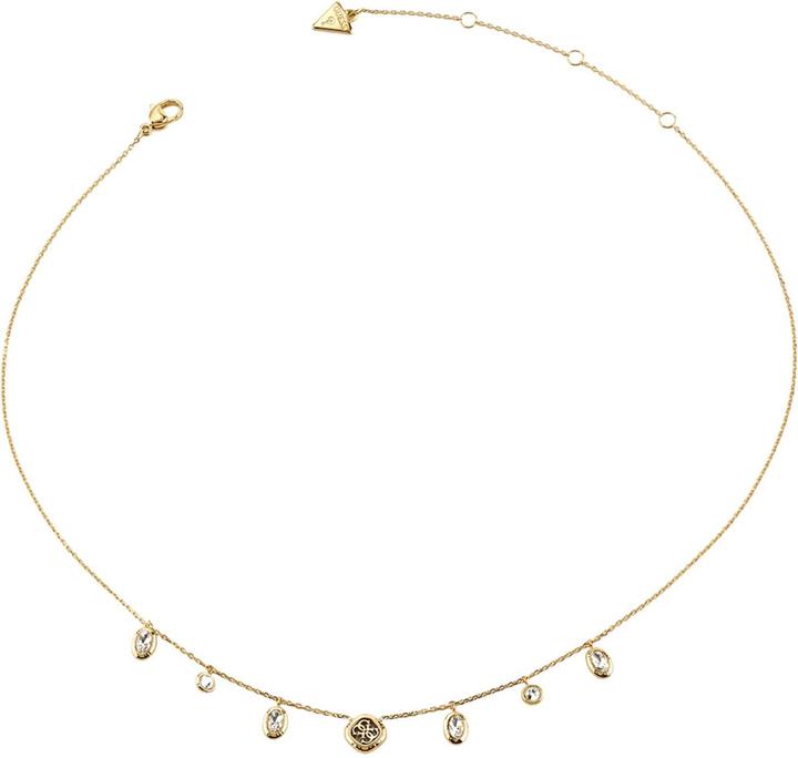 Guess Jaipur Splendor 16-18" Crystals & 4G Necklace (Glass, Stainless steel)