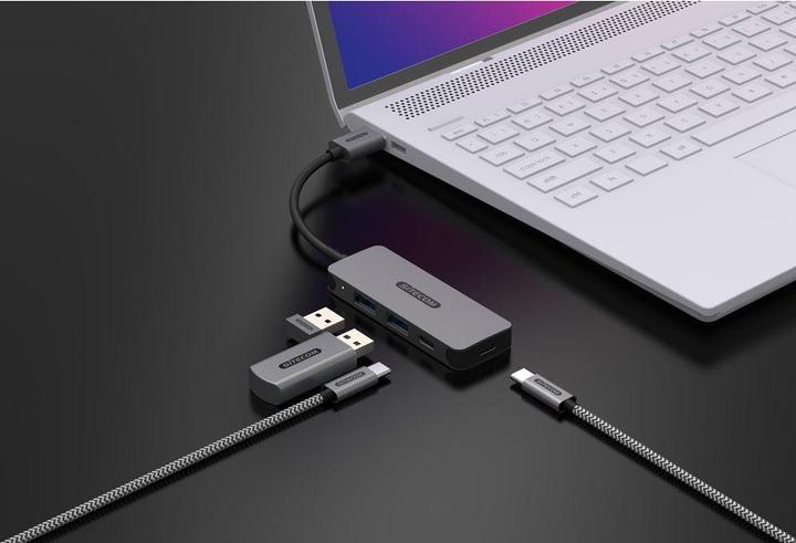 Actual product image Sitecom CN-5007 USB-Azu2x USB-A+2x USB-CHub (USB-A, 2 ports)