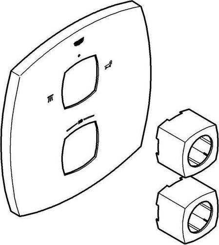 Actual product image Grohe Rosette chrome