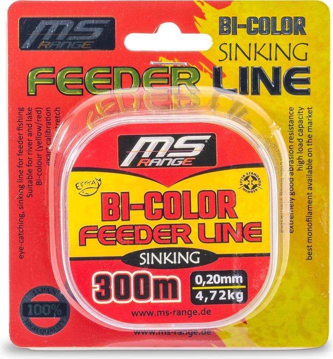Produktbild MS Range Bi-Color Feeder Line Solid Yellow / Red 300m 0,28 mm (0.28 mm)