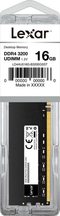 Produktbild Lexar LD4AU016G-B3200GSST (1 x 16GB, 3200 MHz, DDR4-RAM, DIMM)