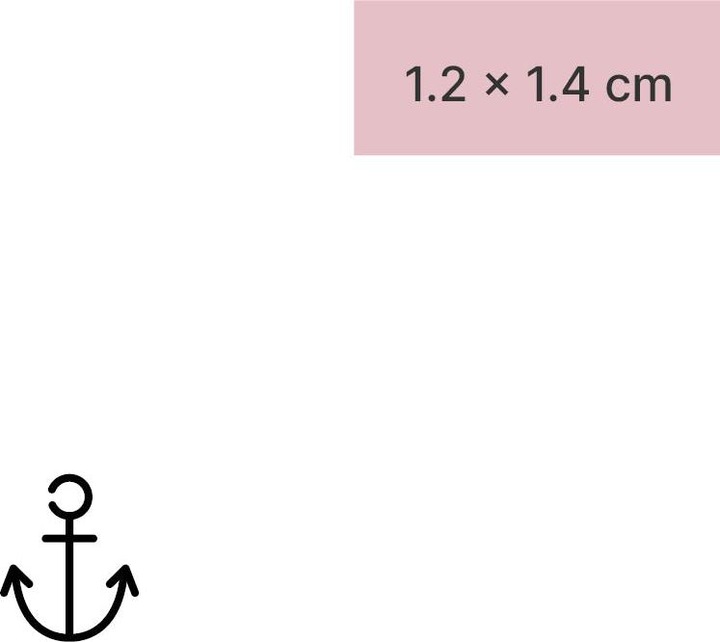 Image du produit minink Tatouage temporaire - Petite ancre minimaliste