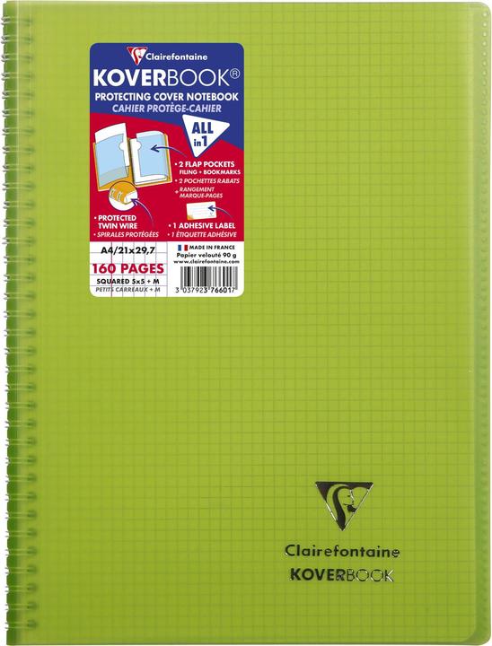 Produktbild Clairefontaine Koverbook (A4, Kariert, Harter Einband)