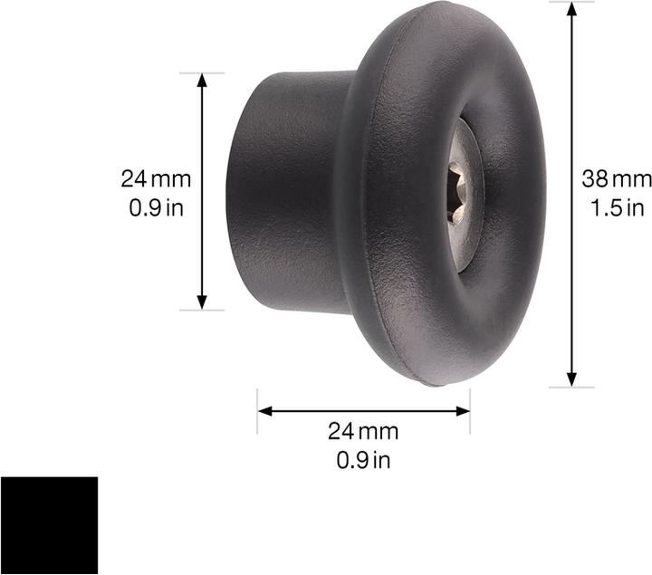 Actual product image Wagner System design yourself coat hook DOT GH 0201 with 1 hook black, 1 pc.
