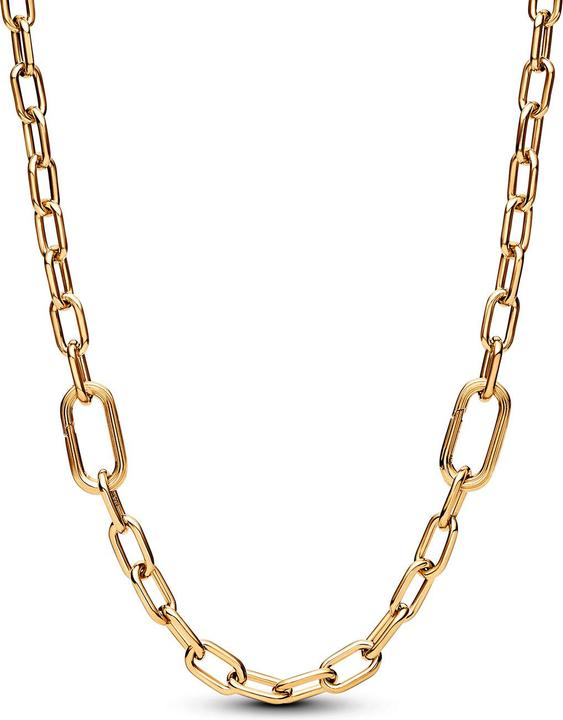 Pandora ME Halskette mit kleinen Kettengliedern (Metall, Vergoldet, 50 cm)