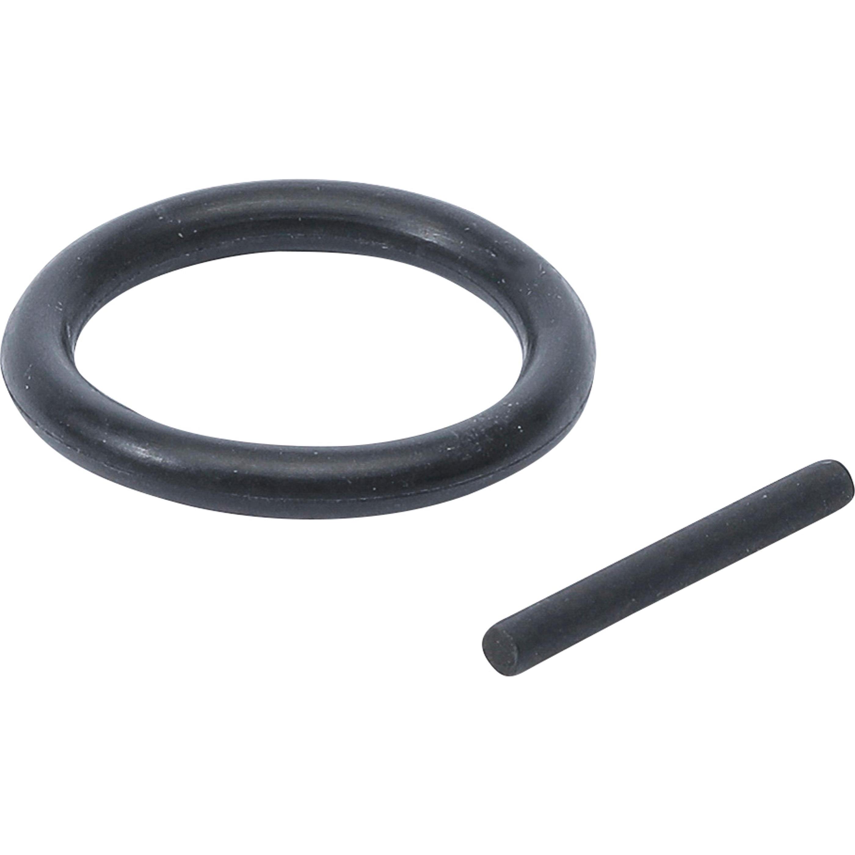 BGS, Steckschlüssel + Stecknuss, O-Ring & Sicherungsstift-Satz 12,5 mm (1/2") SW 15 - 38 mm 11/16" - 1.1/2" (12.5 mm)