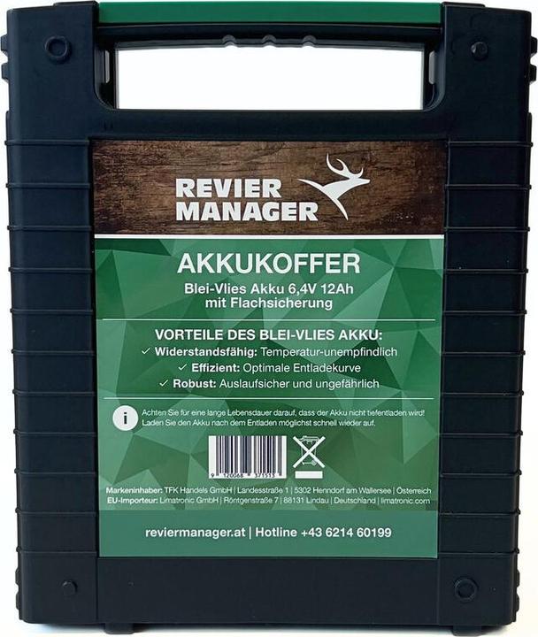 Actual product image Reviermanager Outdoor-Akkukoffer 6V 12Ah