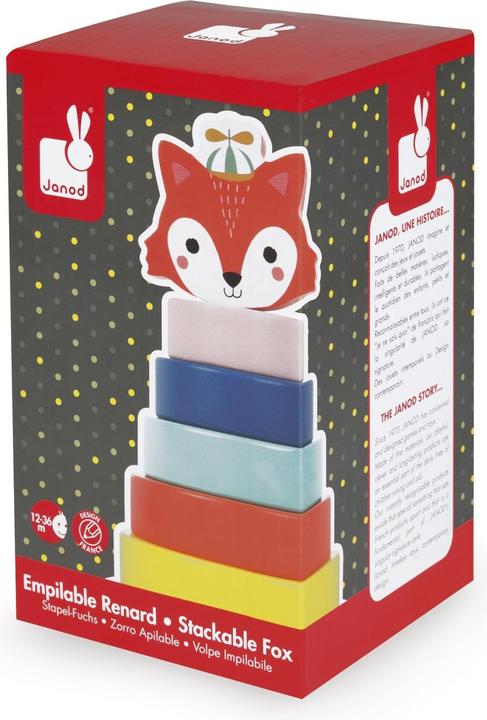 Image du produit Janod Tour d'empilage Fuchs
