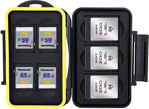 Actual product image JJC Storage box for 3x XQD and 4x SD/SDHC/SDXD