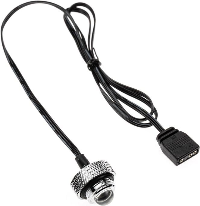 Produktbild XSPC ARGB LED Verschlussstopfen, G1/4, 5V 3Pin - chrome (RGB)