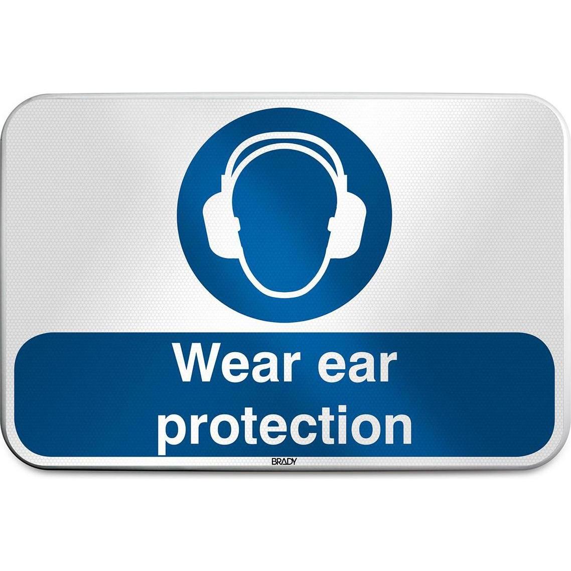 Brady, Sicherheitskennzeichnung, ISO Safety Sign - Wear ear