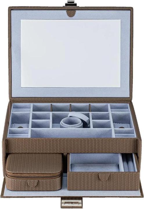 Actual product image Windrose 803954.02 - Jewellery case L with insert Corbello mocca