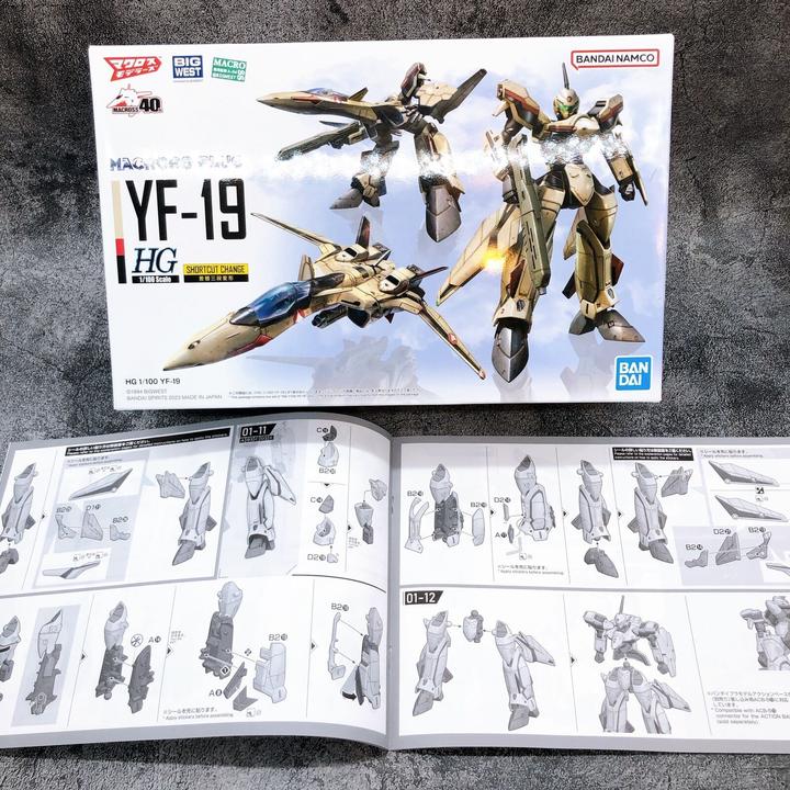 Actual product image Bandai Macross - YF-19 High Grade