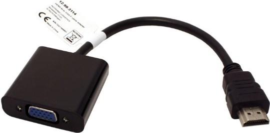Image du produit Value Câble adaptateur HDMI - VGA, ST/BU (15 cm)