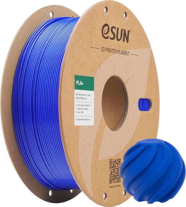 Actual product image eSUN PLA+ RGB Blau Filament 1.75mm 1Kg (PLA, 1.75 mm, 1000 g)