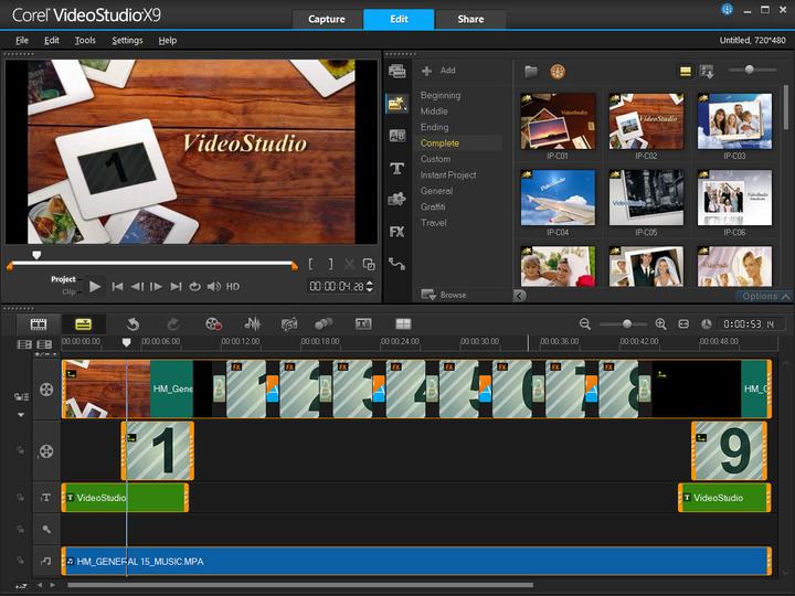 Actual product image Corel VideoStudio Pro X9 (1 User)