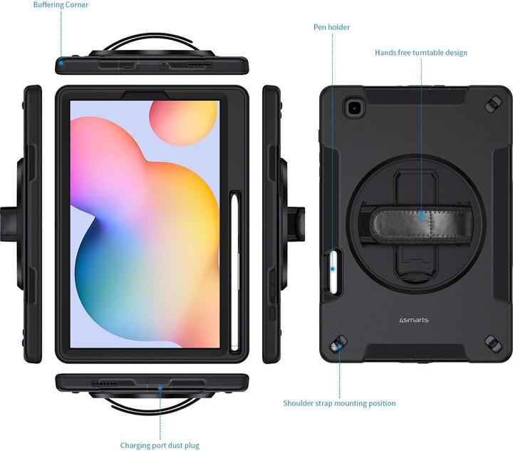 Produktbild 4smarts Rugged Grip Case (Samsung Galaxy Tab S6 Lite)