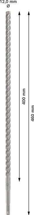 Productafbeelding Bosch Zubehör SDS-plus-5X boor 12x400x460, mm 1 st. (12 millimeter)