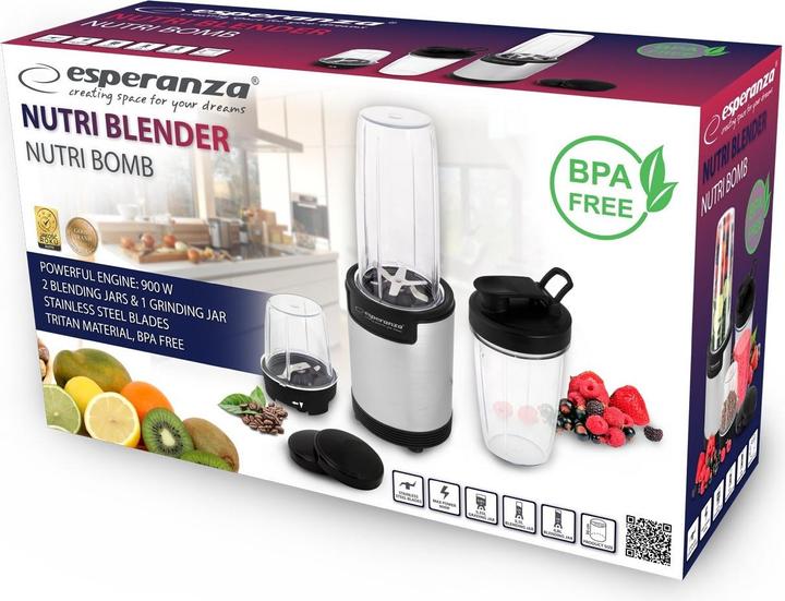 Actual product image Esperanza EKM030 NUTRI BOMB 91 - Blender 900W (900 W)