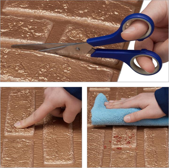 Productafbeelding Relaxdays 10x wandpanelen (70 x 70 cm)