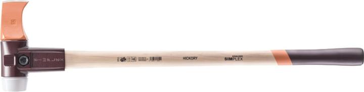 Halder Spalthammer Superplastik Simplex Ø 60 mm, Hickorystiel & Temperguss Gehäuse (4100 g)