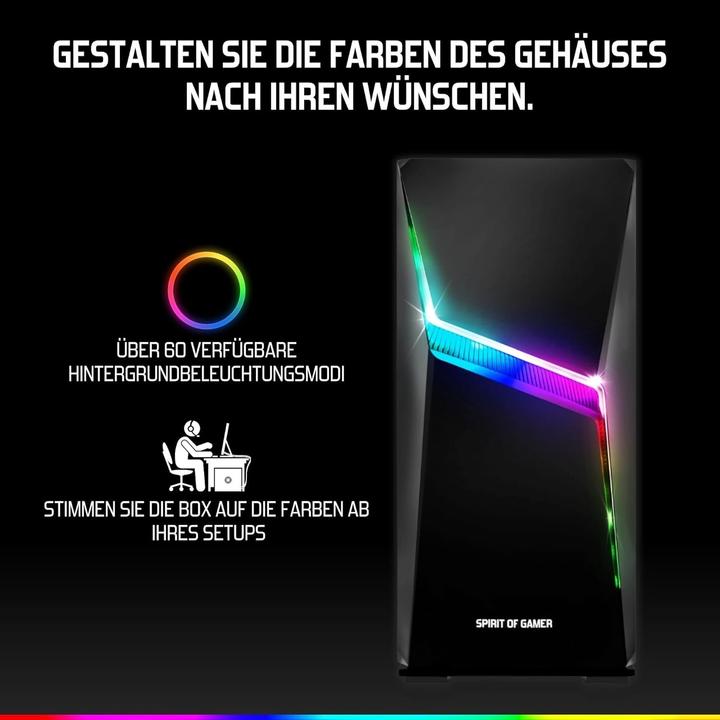 Produktbild Spirit Of Gamer Boitier ATX 8902RA CLONE 4 (ATX, mATX, Mini-ITX)