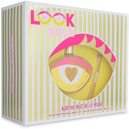 Agatha Ruiz De La Prada, Beauty Geschenkset, LOOK GOLD LOT 2 pcs (Parfum set)