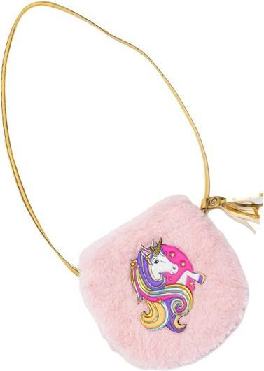 Actual product image Great Pretenders Fluffy pink unicorn purse