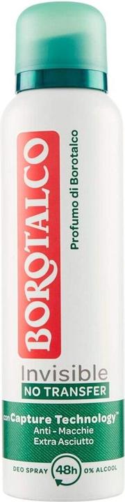 Actual product image Borotalco Invisible Talc Deodorant with Fragrance 150ml Spray (Spray, 150 ml)