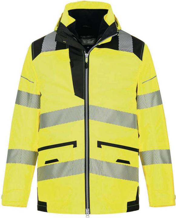 Portwest Warnschutzjacke 5-in-1 mit 10 Taschen Gelb L (L)