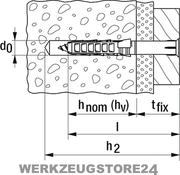 Produktbild Fischer Langschaftdübel SXR 8x100 T (50 Stk.)