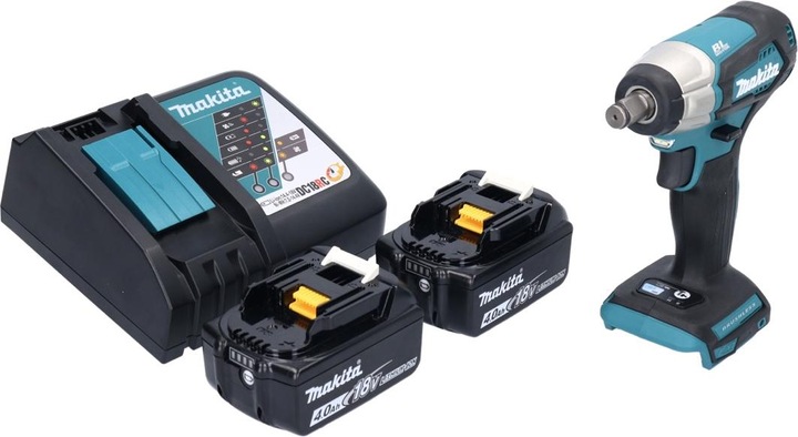 Actual product image Makita DTW 181 RM Battery impact wrench 18 V 210 Nm 1/2" Brushless + 2x battery 4.0 Ah + charger (Rechargeable battery operated)