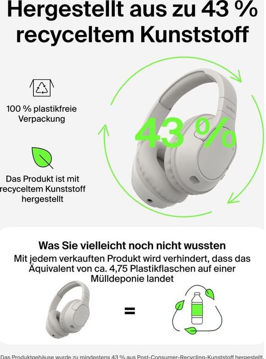 Image du produit Belkin Soundform Surround (NC, 60 h, Filaire, Sans fil)