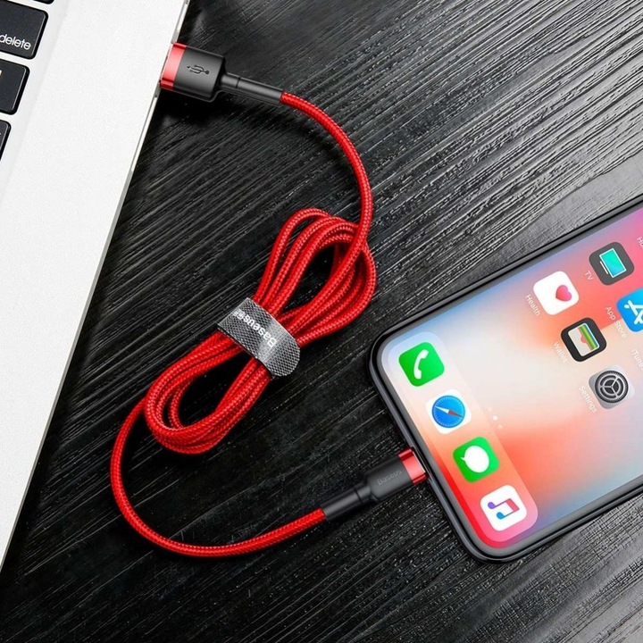 Actual product image Baseus USB A - Lightning (0.50 m, USB 2.0)