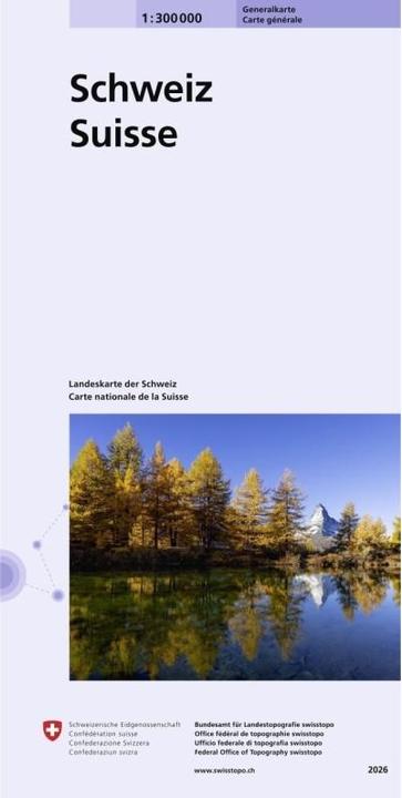 General map of Switzerland 300000