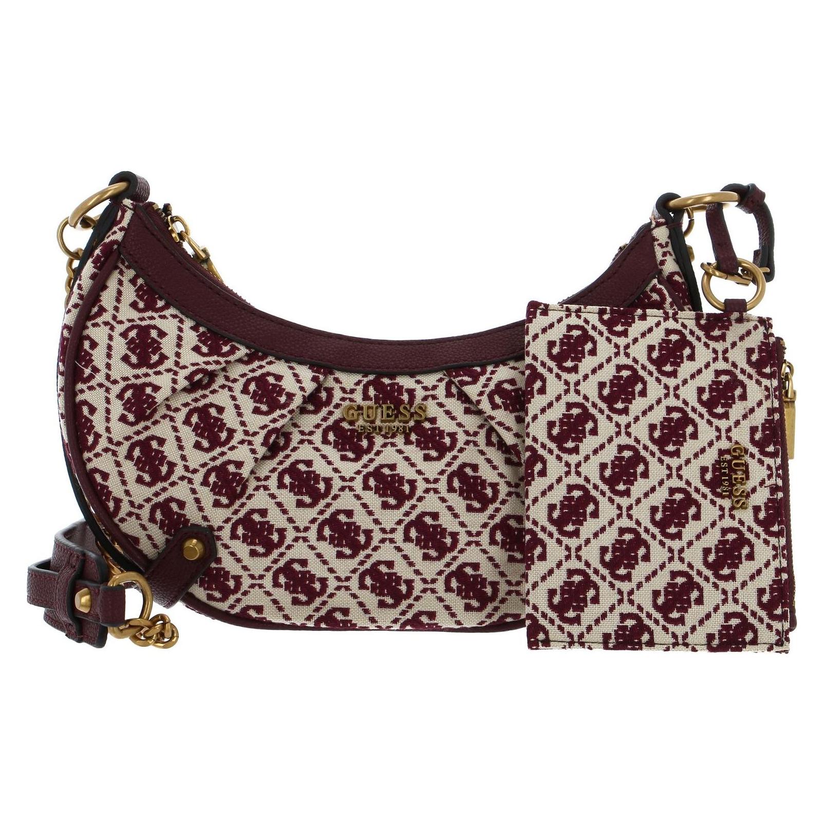 Guess, Damen, Handtasche, Clelia Crossbody Top Zip, Beige