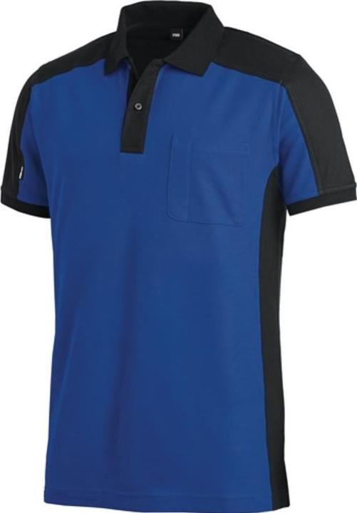 FHB Polo shirt KONRAD size L royal/black (L)