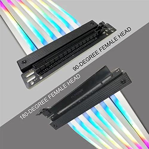 Actual product image Azza PCI-e 3.0 x16 riser cable ARGB 20R-I 90° ACAZ-20R-L