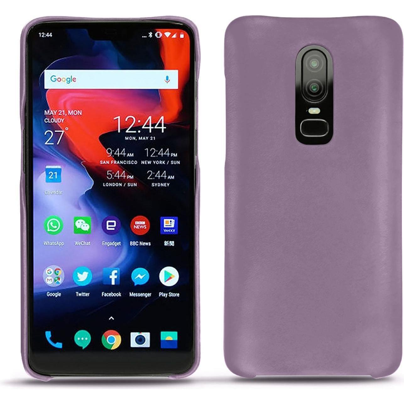 Noreve Lederschutzhülle (OnePlus 6), Smartphone Hülle, Violett