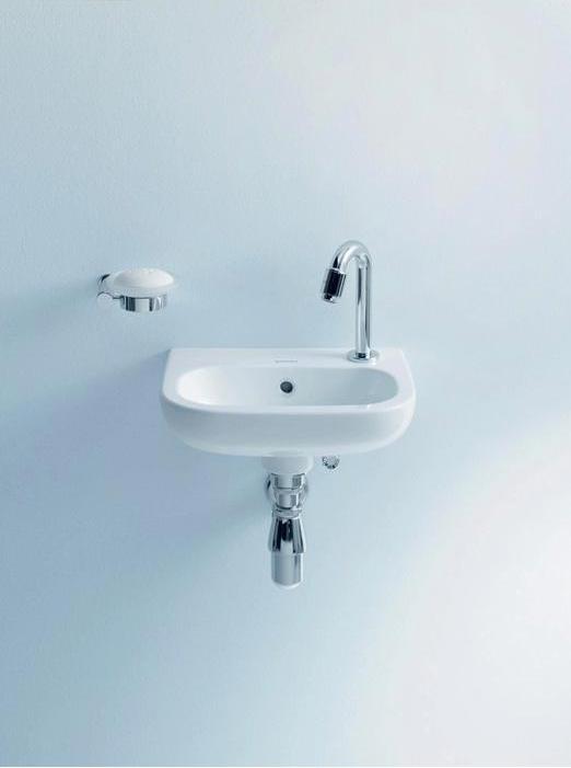 Produktbild Duravit Handwaschbecken D-CODE m ÜL HLB 360x270mm 1 HL rechts weiss (270 mm, 360 mm)