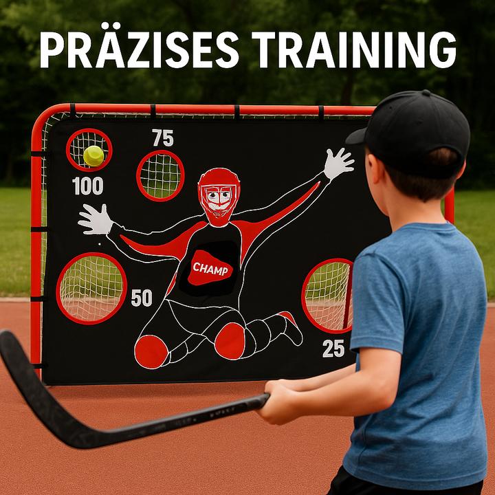 Produktbild Hudora Unihockeytor mit Torwand