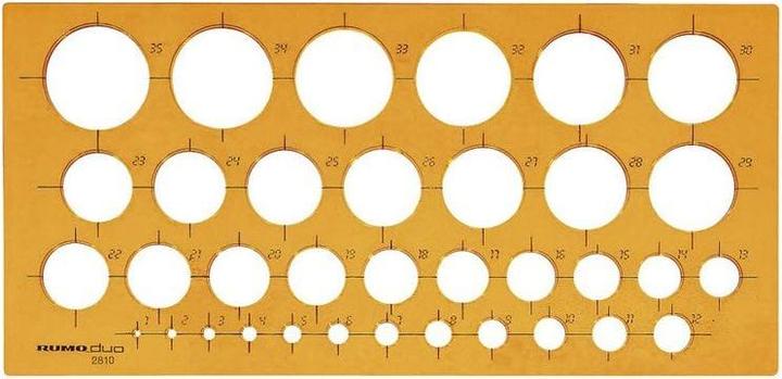 Actual product image Rumold circle template 1-35 mm (270 cm)