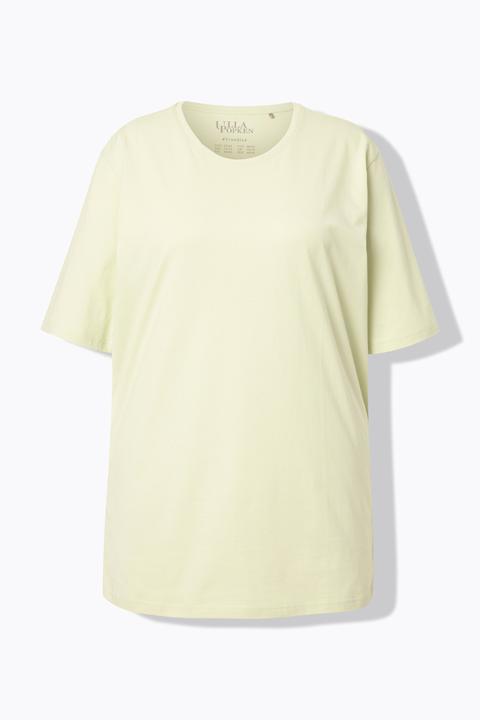 Actual product image Ulla Popken Basic Round Neck Short Sleeve Relaxed Fit Tee (60)