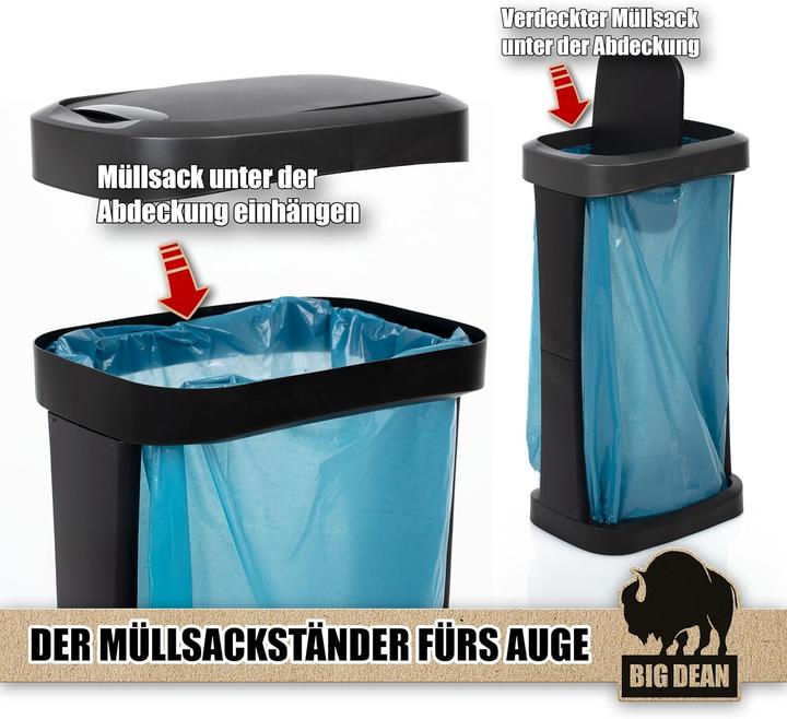 Actual product image BigDean 2-teiligesMüllsackständer-Set für Innen & Aussen (2 Stück) (120 l)